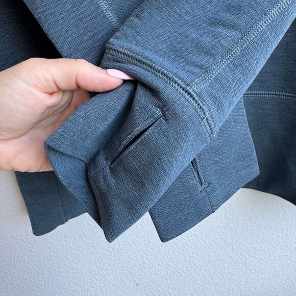 Nike Training Wool Blend Running Hooded Long Torse Hoodie Gray Size Medium - Picture 10 of 11